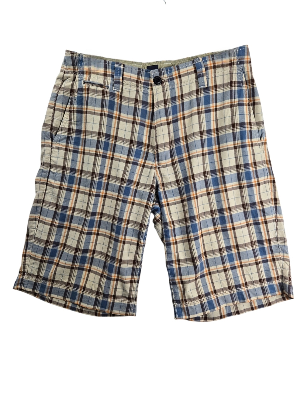 Gap Plaid Flat Front Cotton Shorts